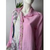 Saten Detay Verev Kesim Gömlek