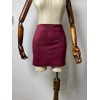 Bordo Mini Süet Etek Bordo Mini Süet Etek