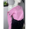Pembe Kayık Yaka Gömlek