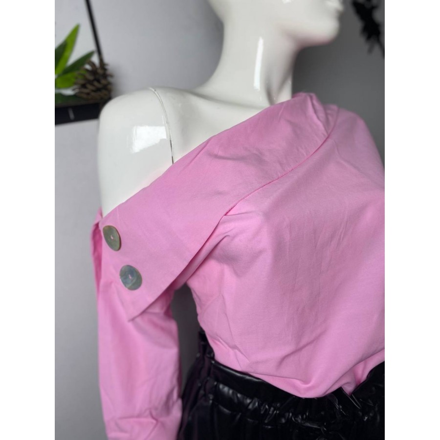 Pembe Kayık Yaka Gömlek