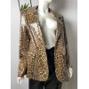 Leopar Desen Payetli Blazer Ceket